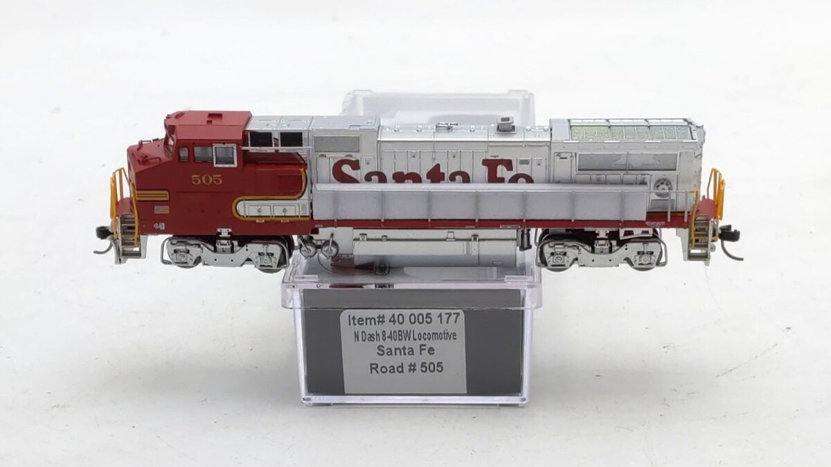 Atlas 40005177 N ATSF Dash 8-40BW Diesel Locomotive with DCC/Sound #505