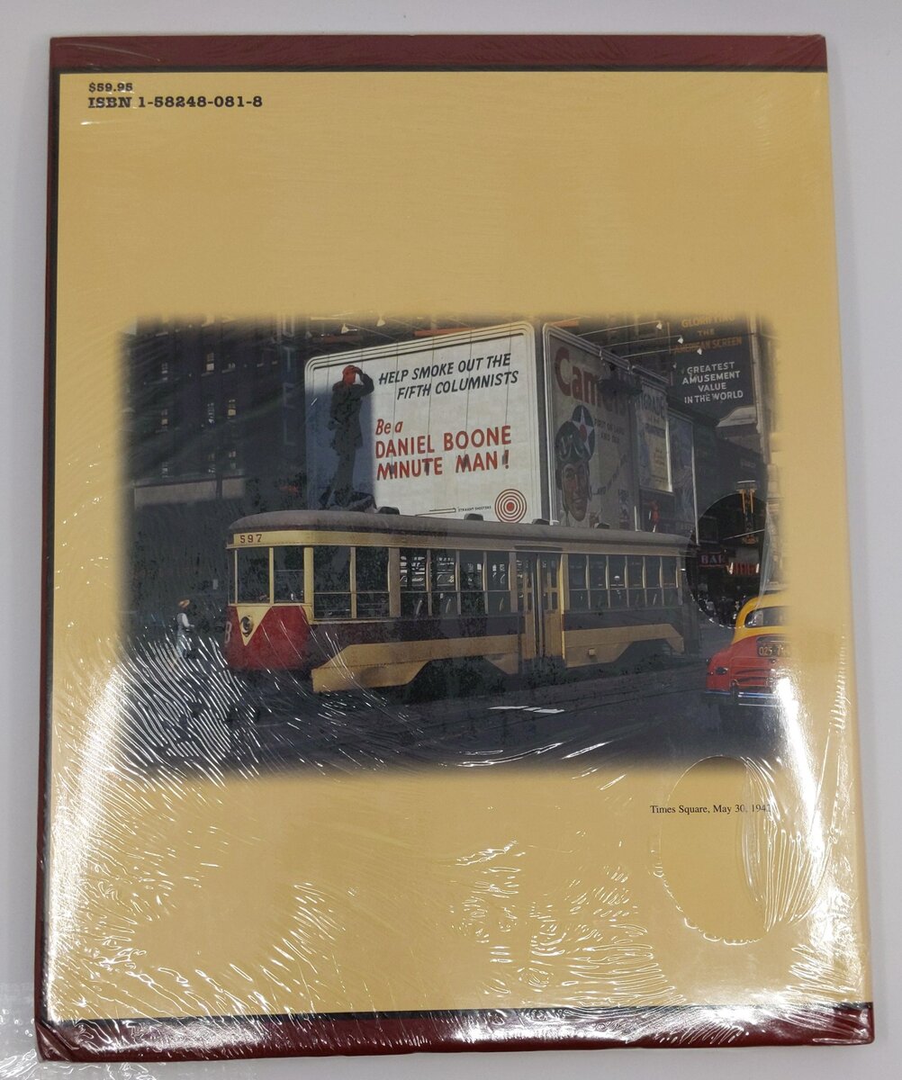 New York City Trolleys in Color Hardcover Book By William D. Volkmer MT