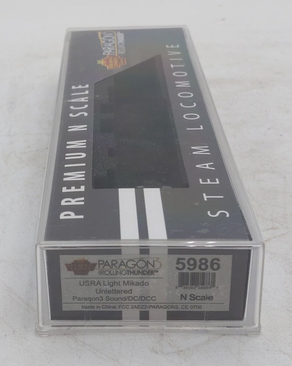 Broadway Limited 5986 N Undecorated USRA Light Mikado Steam Locomotive Sound/DCC LN/Box