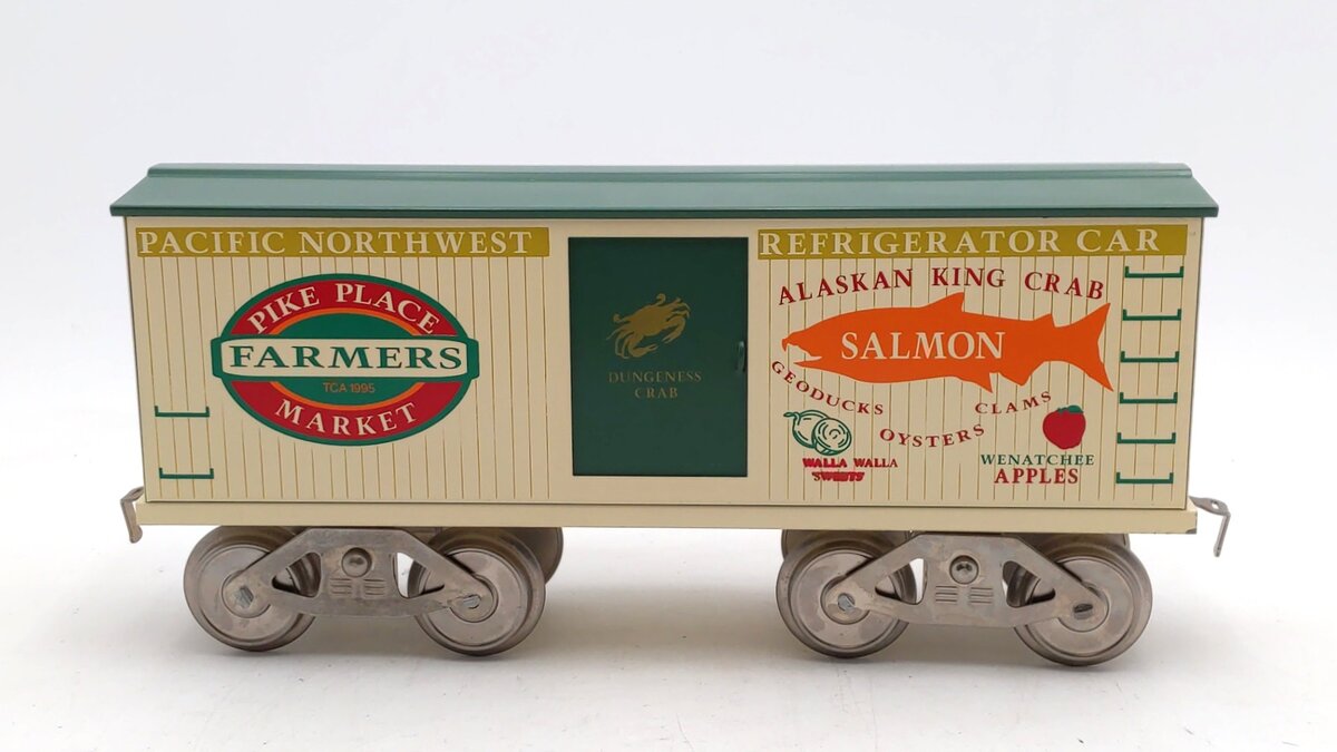 McCoy 1995 Standard Gauge Pacific Northwest Pike Place Reefer EX/Box