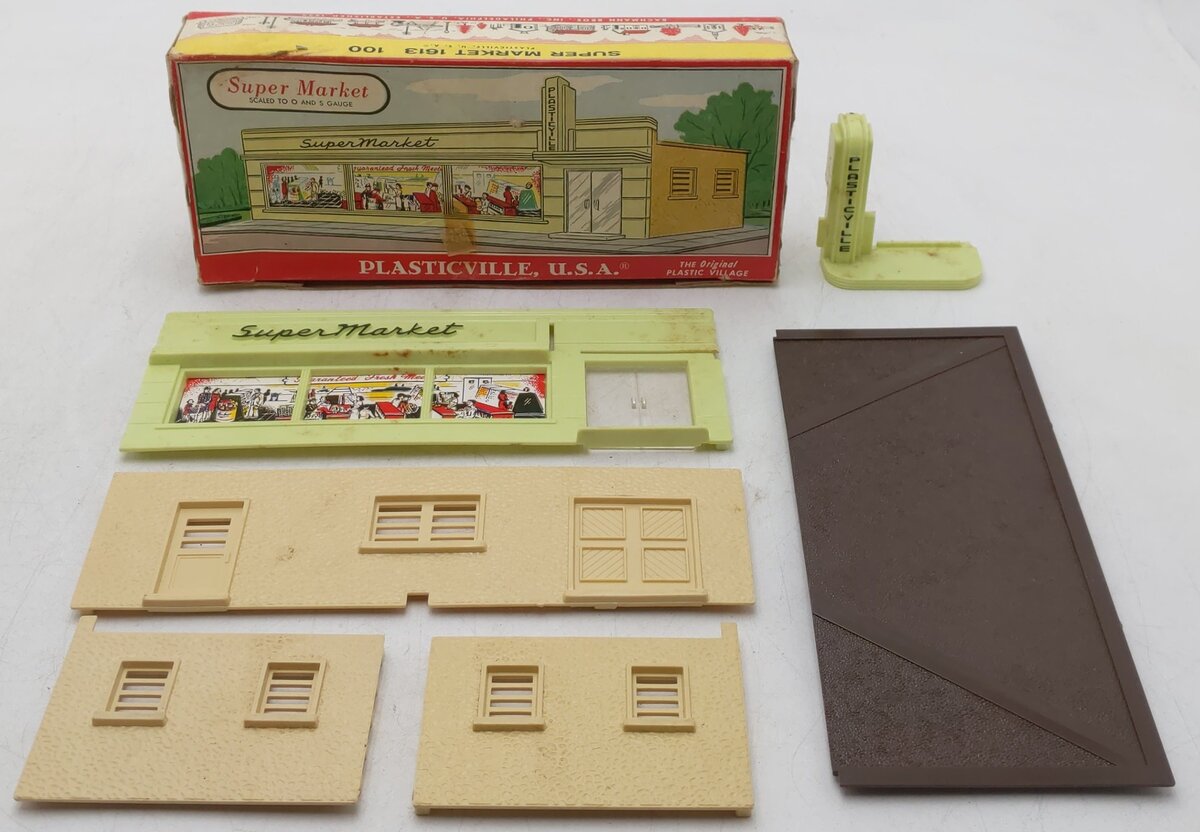 Plasticville 1613-100 Vintage O Supermarket VG/Box