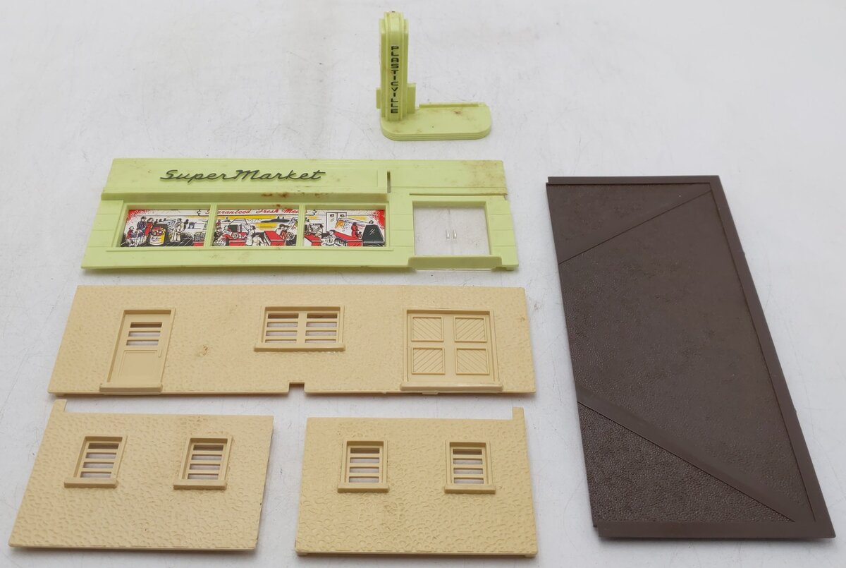 Plasticville 1613-100 Vintage O Supermarket VG/Box