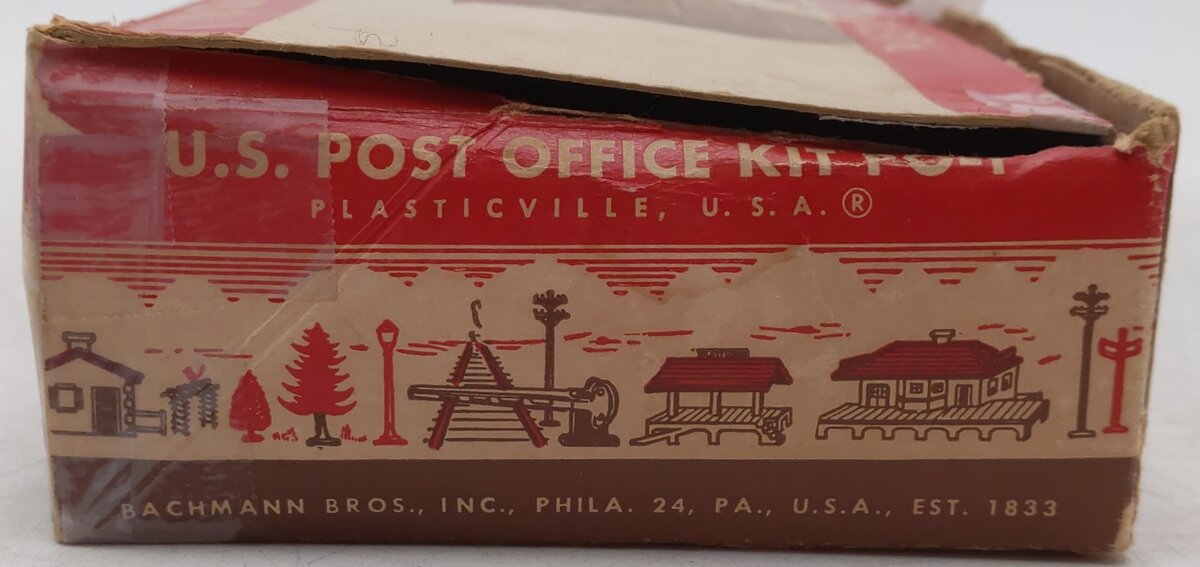 Plasticville PO-1 Vintage O Post Office Building Kit VG/Box