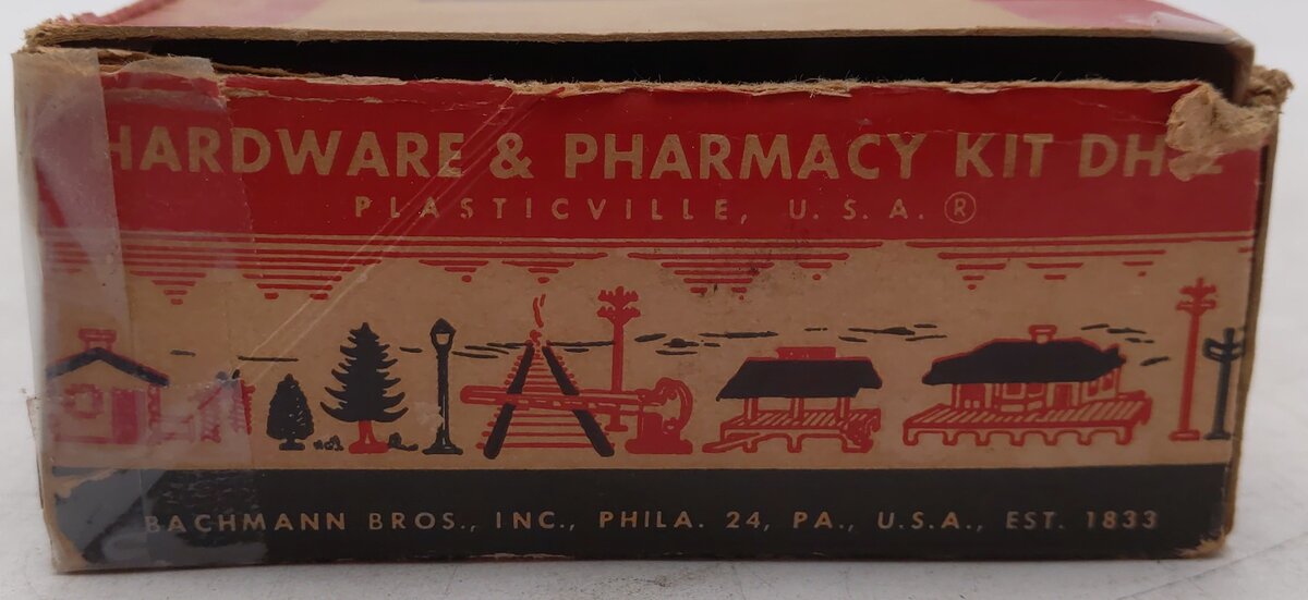 Plasticville DH-2 Vintage O Hardware & Pharmacy Store Kit VG/Box
