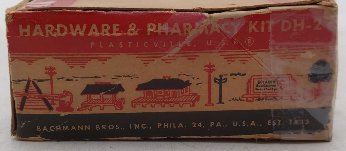 Plasticville DH-2 Vintage O Hardware & Pharmacy Store Kit VG/Box