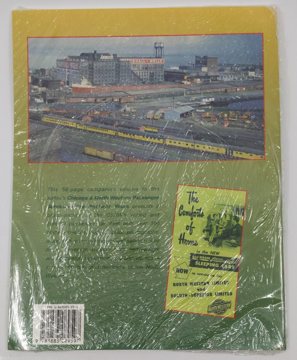 Chicago and North Western Passenger Train Equipment Paperback Book MT