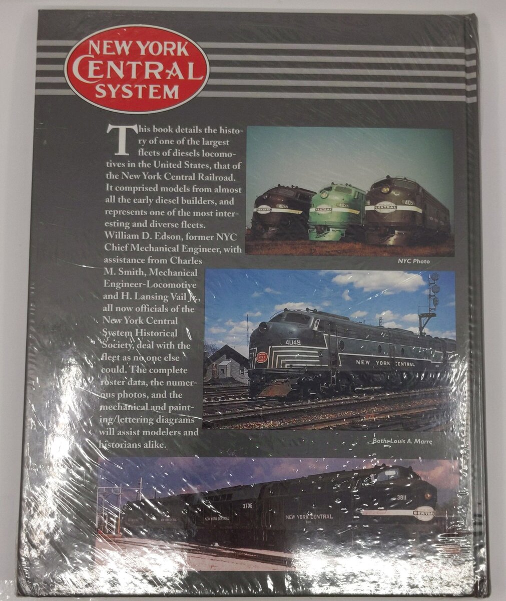 New York Central System Diesel Locomotives Hardcover Book By William D. Edson MT