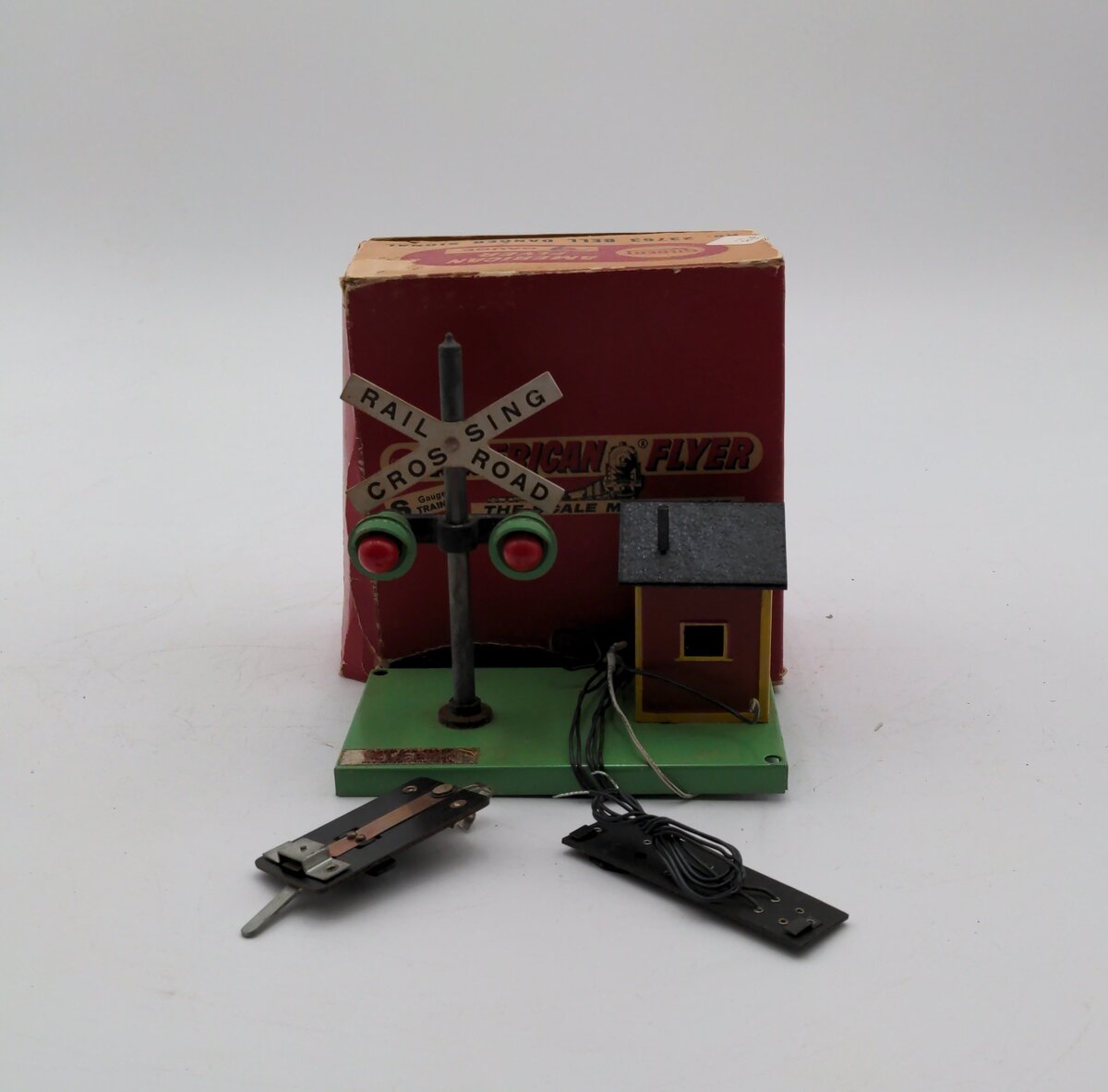 American Flyer 23763 S Gauge Danger Bell Signal VG/Box