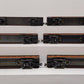 Lionel O Gauge Illinois Central Aluminum Passenger Car Set: 6-7220 - 6-7225 [6] EX/Box