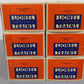 Lionel O Gauge Illinois Central Aluminum Passenger Car Set: 6-7220 - 6-7225 [6] EX/Box