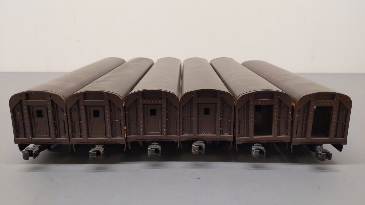 Lionel O Gauge Illinois Central Aluminum Passenger Car Set: 6-7220 - 6-7225 [6] EX/Box