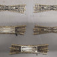 Fleischmann N Scale Assorted Crossover Track Sections: 9162 & 9166 [4] EX/Box
