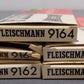 Fleischmann N Scale Assorted Crossover Track Sections: 9162 & 9166 [4] EX/Box