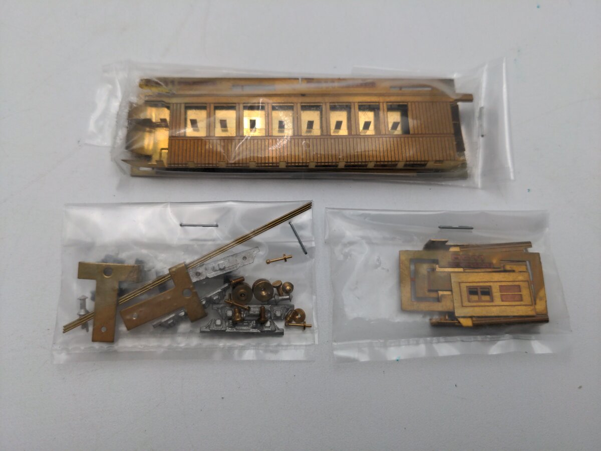 Joe Works 10-501 HO9 BRASS Denver & Rio Grande Coach Car Kit LN/Box