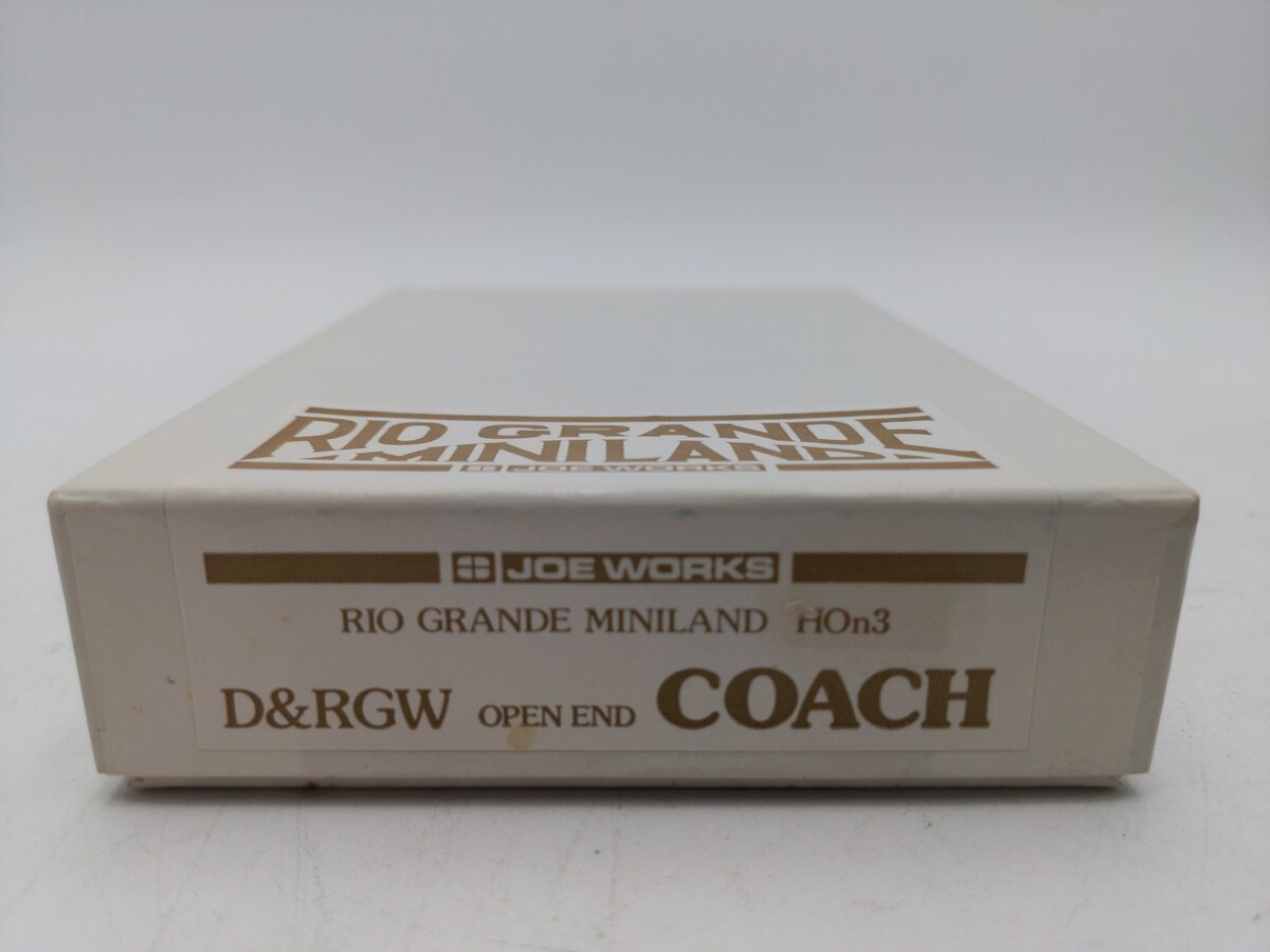Joe Works 10-501 HO9 BRASS Denver & Rio Grande Coach Car Kit LN/Box