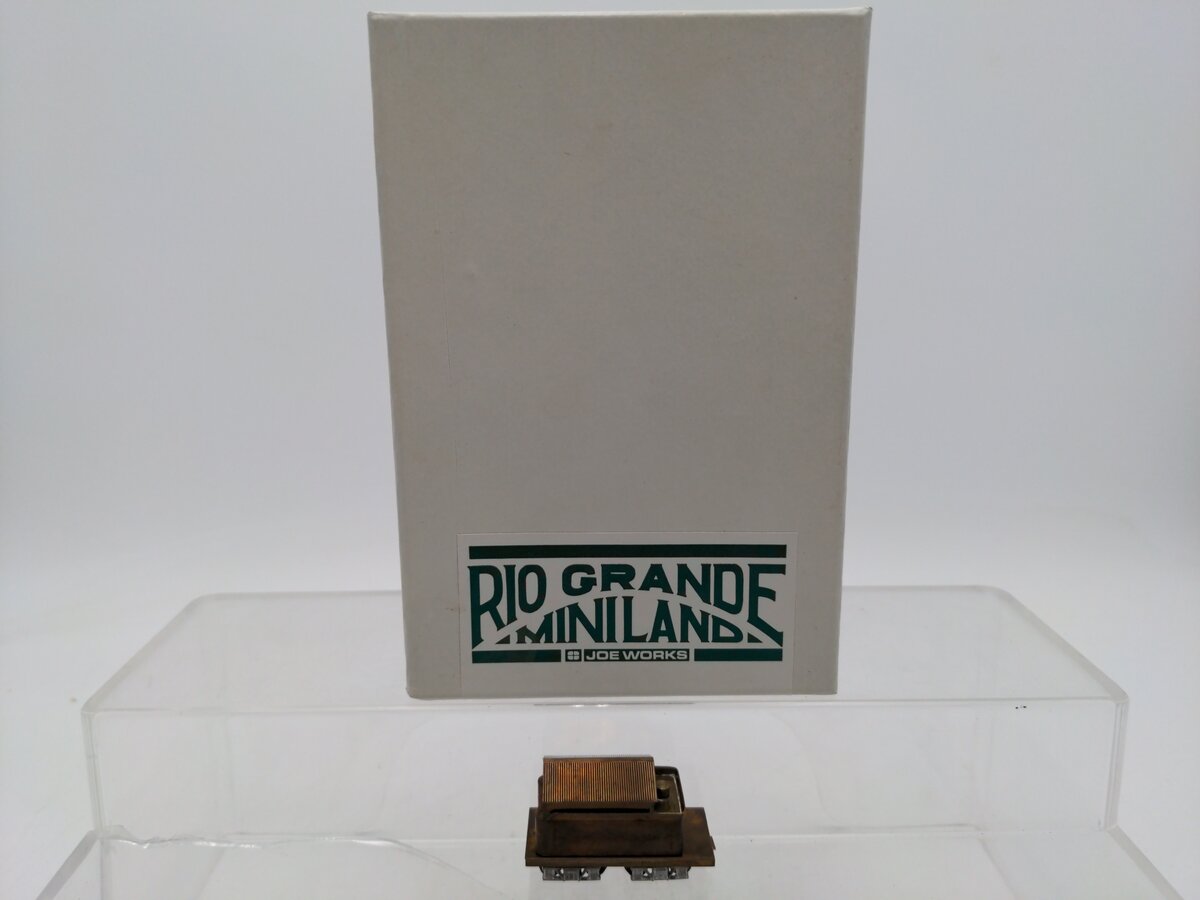 Joe Works R819 HO9 Scale BRASS Rio Grande Rotary Car EX/Box
