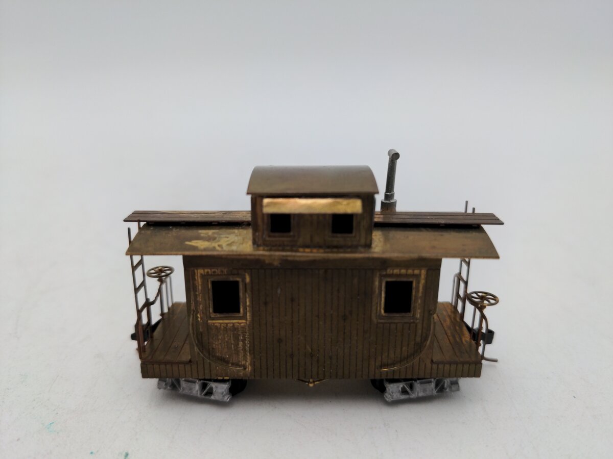 Joe Works R818 HO9 Scale BRASS Rio Grande Short Caboose EX/Box