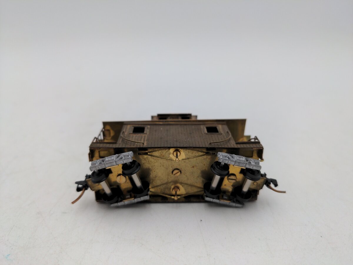 Joe Works R818 HO9 Scale BRASS Rio Grande Short Caboose EX/Box