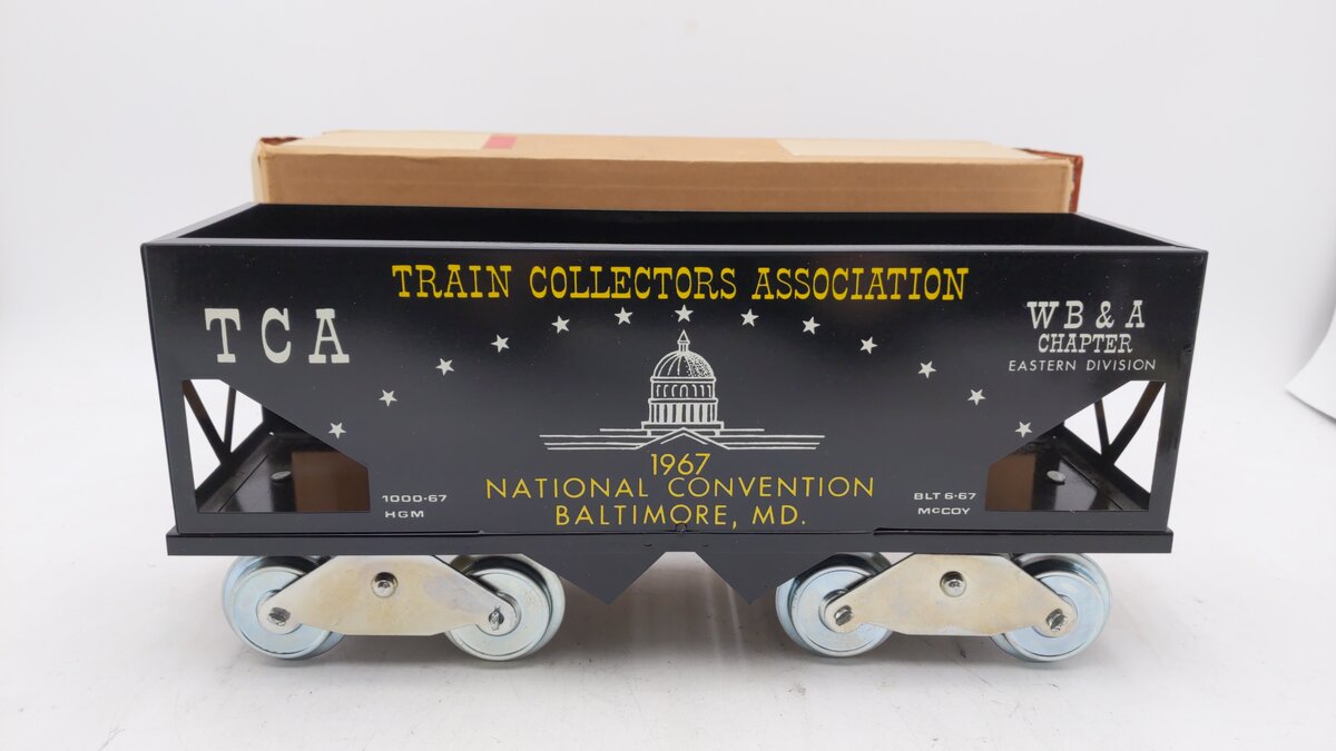 McCoy 1000-67 Standard Gauge TCA 1967 National Convention Hopper Car EX/Box
