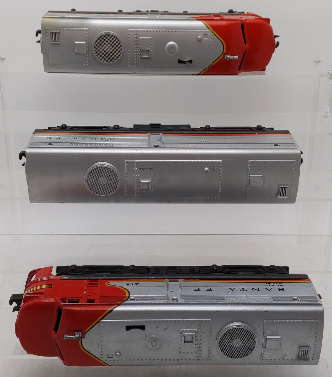 Lionel 218 Vintage O Santa Fe Alco ABA Diesel Locomotive Set VG