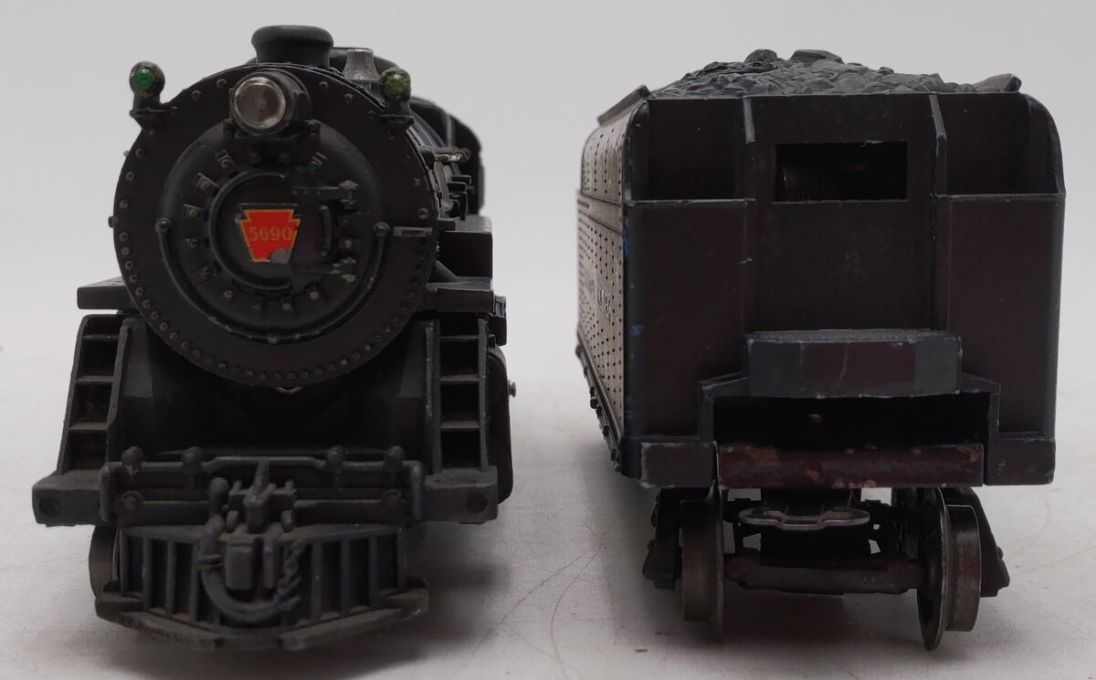 Lionel 2035 Vintage O 2-6-4  Die-Cast Postwar Steam Locomotive w 6466WX Tender VG