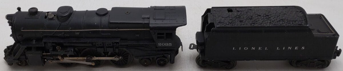 Lionel 2035 Vintage O 2-6-4  Die-Cast Postwar Steam Locomotive w 6466WX Tender VG