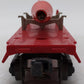 Lionel 6175 Vintage O Red Flatcar with US Navy Rocket VG