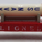 Lionel 6175 Vintage O Red Flatcar with US Navy Rocket VG