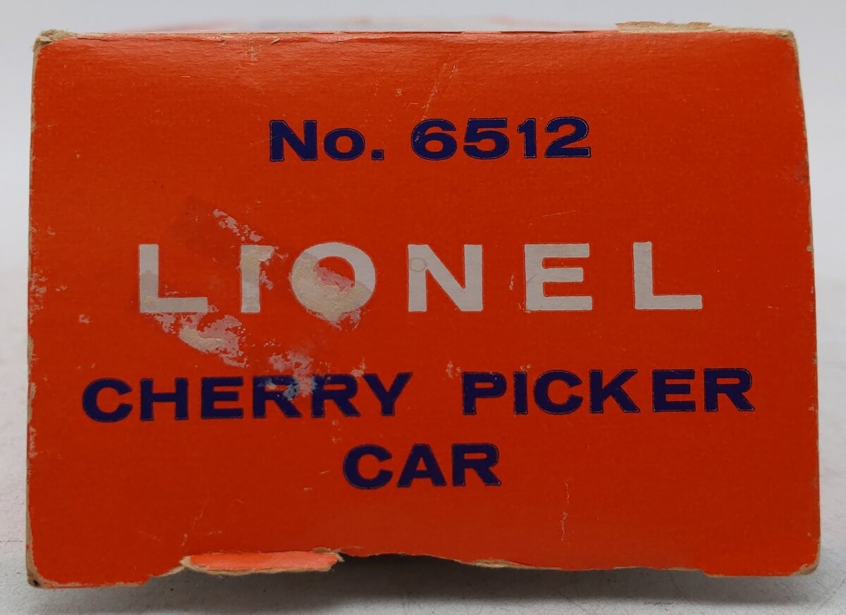 Lionel 6512 Vintage O Cherry Picker Car VG/Box