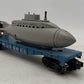 Lionel 6830 Vintage O Flatcar w/ Non Operating Submarine VG