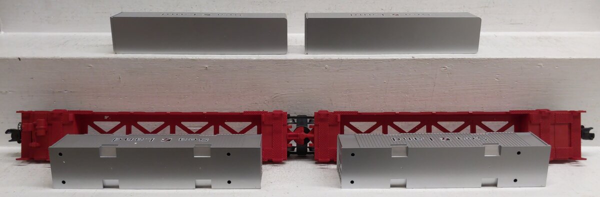Lionel 6-16936 O Gauge Susquehanna Sea Land Maxi-Stack Flatcar EX/Box