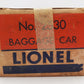 Lionel 2530 Vintage O REA Aluminum Baggage Car with Middle Plates VG/Box