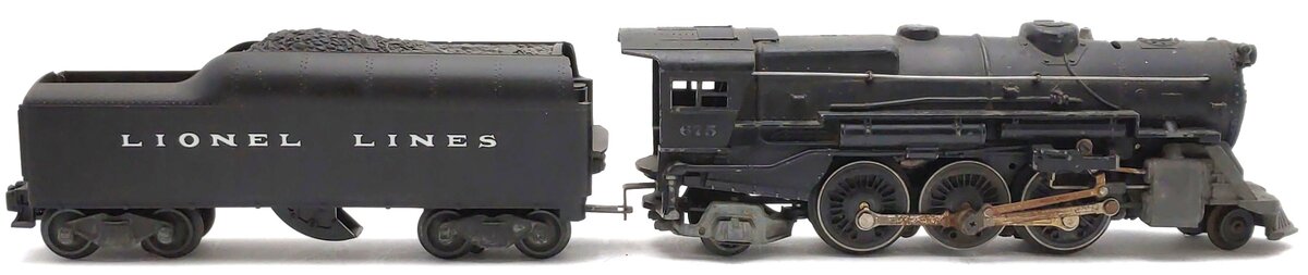 Lionel 675 Vintage O 2-6-4 K4 Pacific Die-Cast Steam Loco with 2046W Tender VG