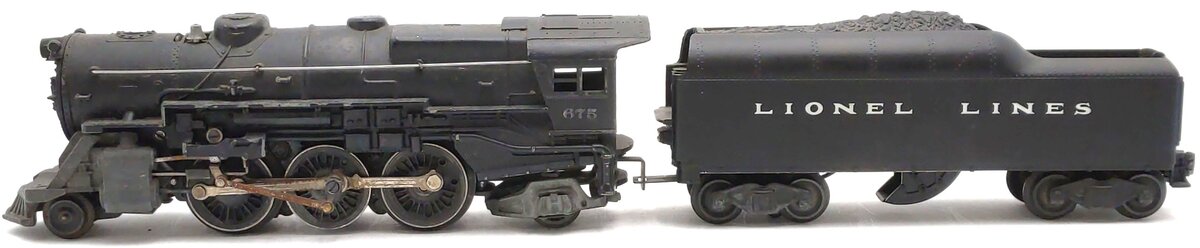Lionel 675 Vintage O 2-6-4 K4 Pacific Die-Cast Steam Loco with 2046W Tender VG