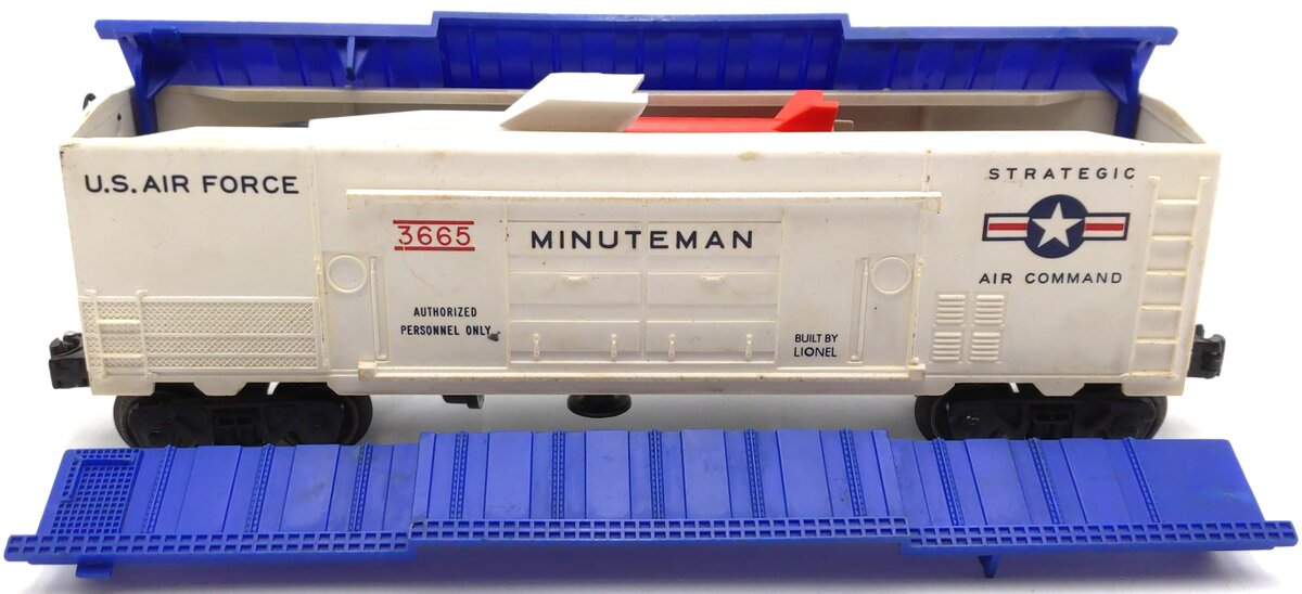 Lionel 3665 Vintage O Gauge US Air Force Minuteman Missile Launching Car VG