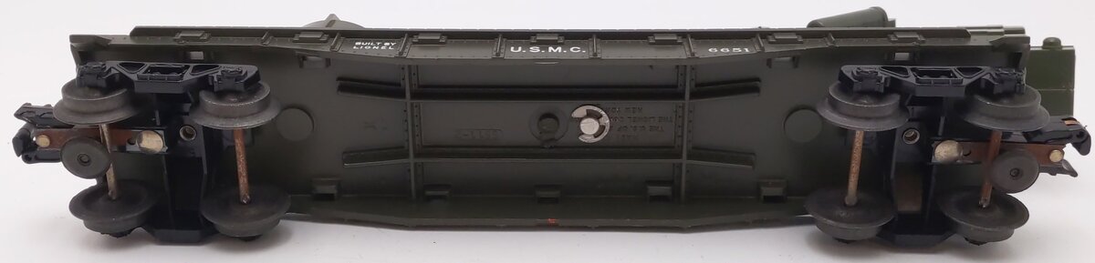 Lionel 6651 Vintage O USMC Olive Drab Cannon Car