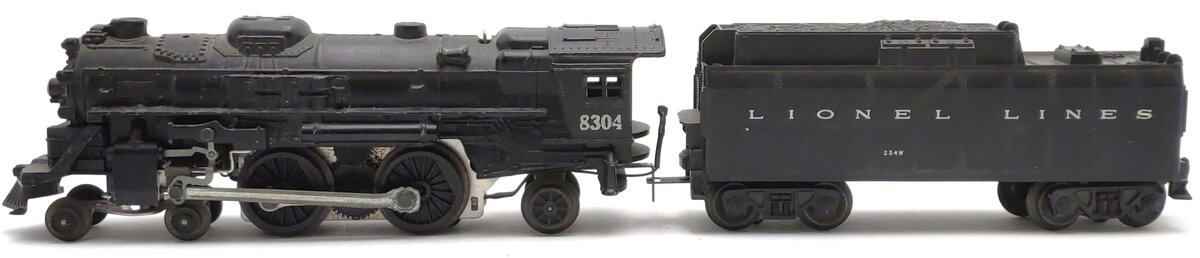 Lionel 6-8304 4-4-2 C&O Die-Cast Steam Locomotive & Tender #8304 VG