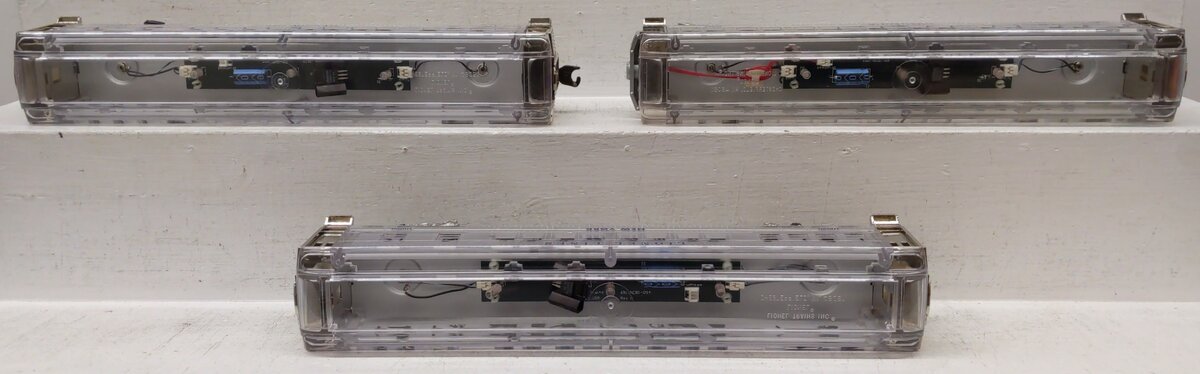 Lionel 6-29086 O Platinum Ghost Clear Shell Madison Passenger Cars (Set of 3) EX/Box