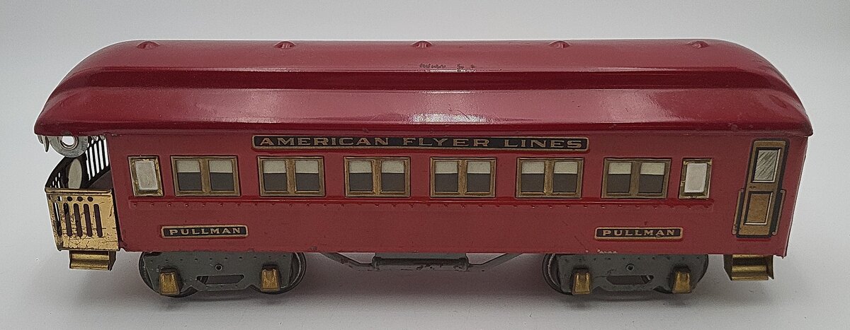 American Flyer 4332 Vintage Standard Guage AFL Tinplate Observation VG