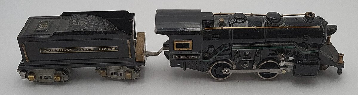 American Flyer 3191 Vintage O Gauge 2-4-0 Steam Locomotive w/ Tender VG