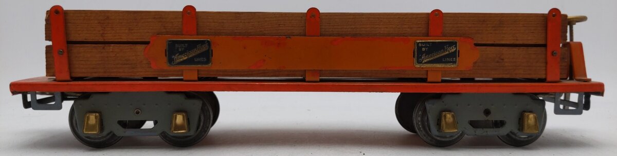 American Flyer 4023 Vintage Standard Gauge Flat Car with Load