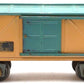 American Flyer 4018 Vintage Standard Gauge Mustard Green Boxcar