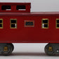 American Flyer 4021 Vintage Wide Standard Gauge Red Tinplate Caboose VG