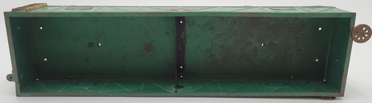 American Flyer 4017 Vintage Standard Gauge Green Tinplate Gondola