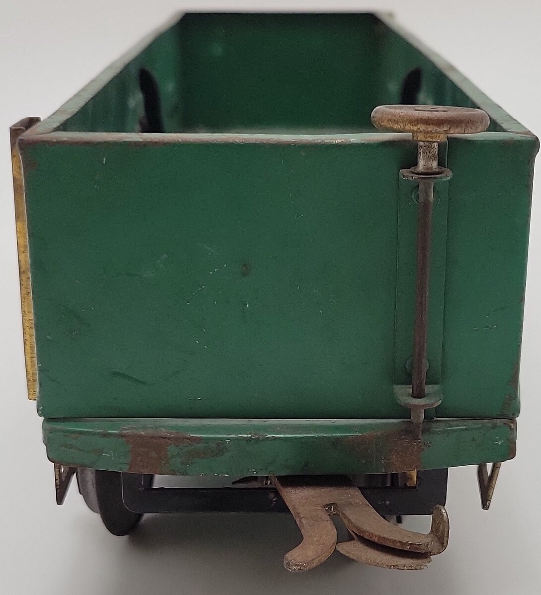 American Flyer 4017 Vintage Standard Gauge Green Tinplate Gondola