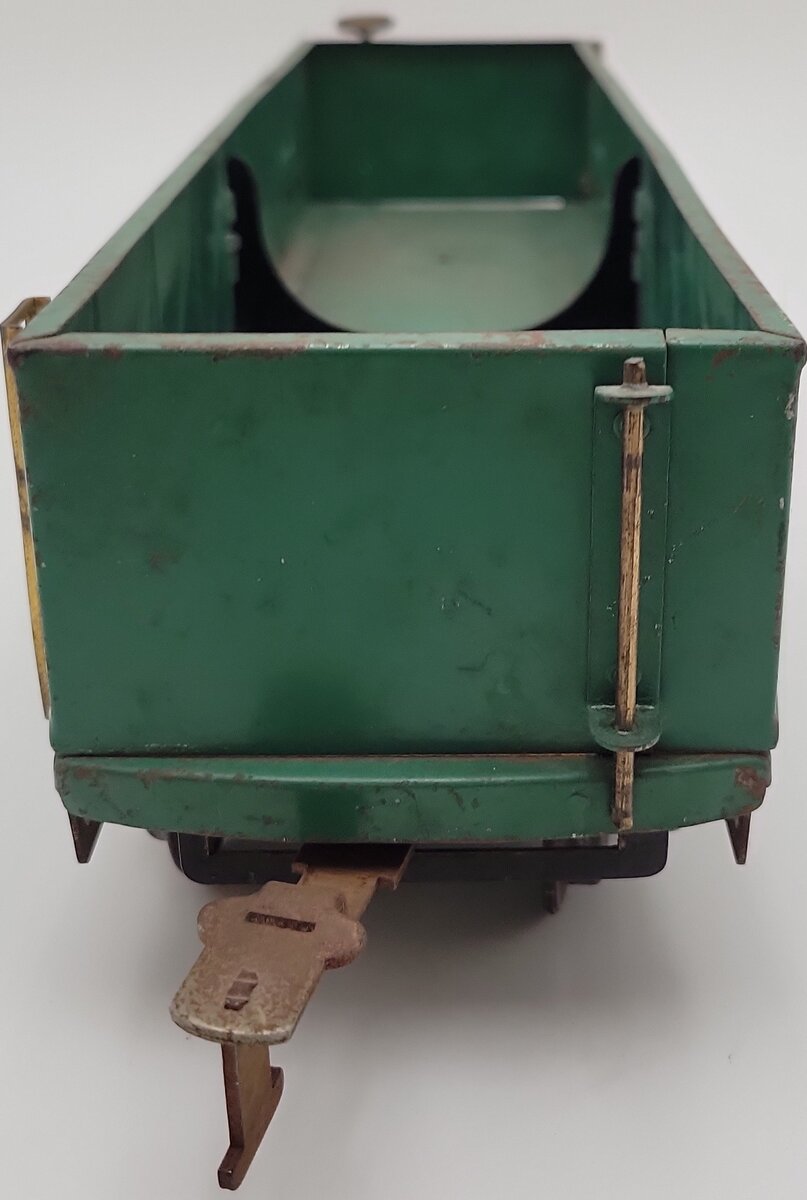 American Flyer 4017 Vintage Standard Gauge Green Tinplate Gondola