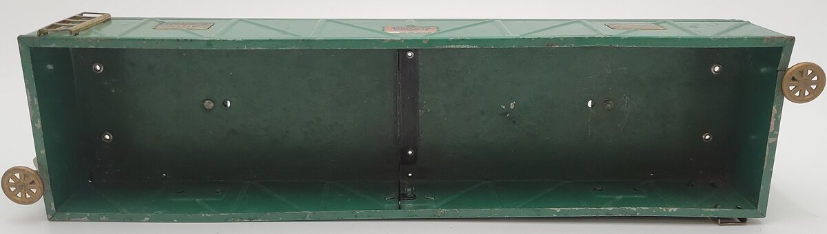 American Flyer 4017 Vintage Standard Gauge Green Tinplate Gondola VG