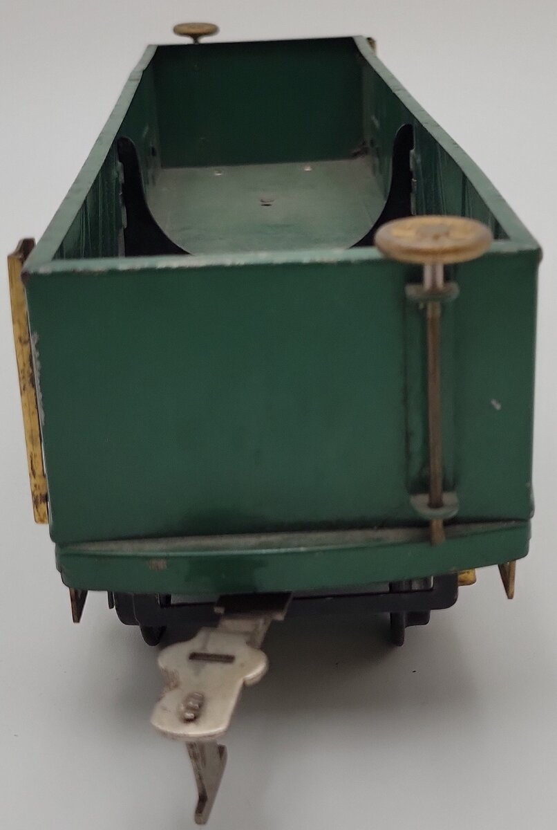 American Flyer 4017 Vintage Standard Gauge Green Tinplate Gondola VG