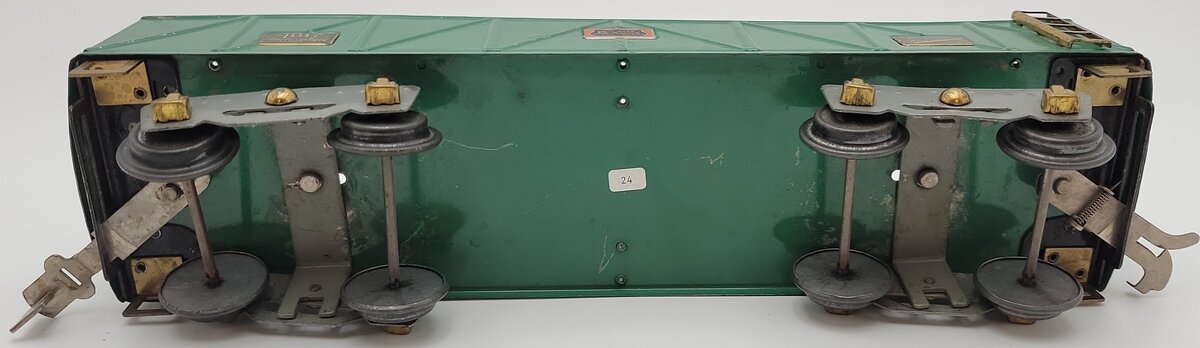 American Flyer 4017 Vintage Standard Gauge Green Tinplate Gondola VG