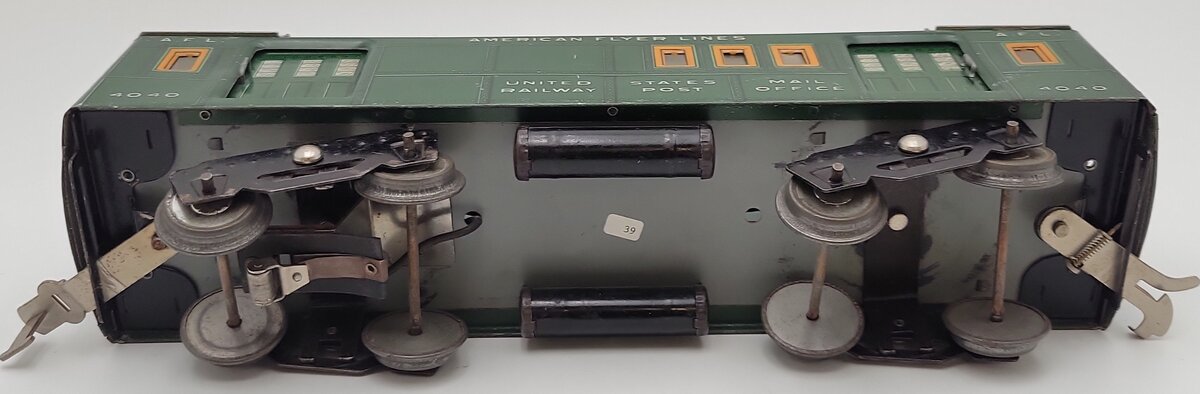 American Flyer 4040 Vintage Standard AF Lines REA Dark Green Baggage Car